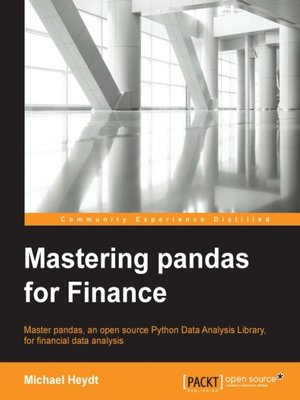 cover image of Mastering pandas for Finance